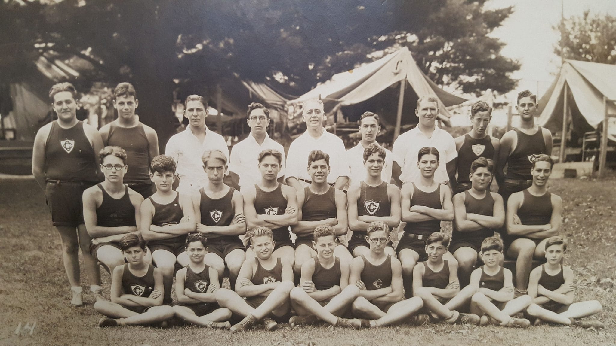 1927 small group in front of tents 2