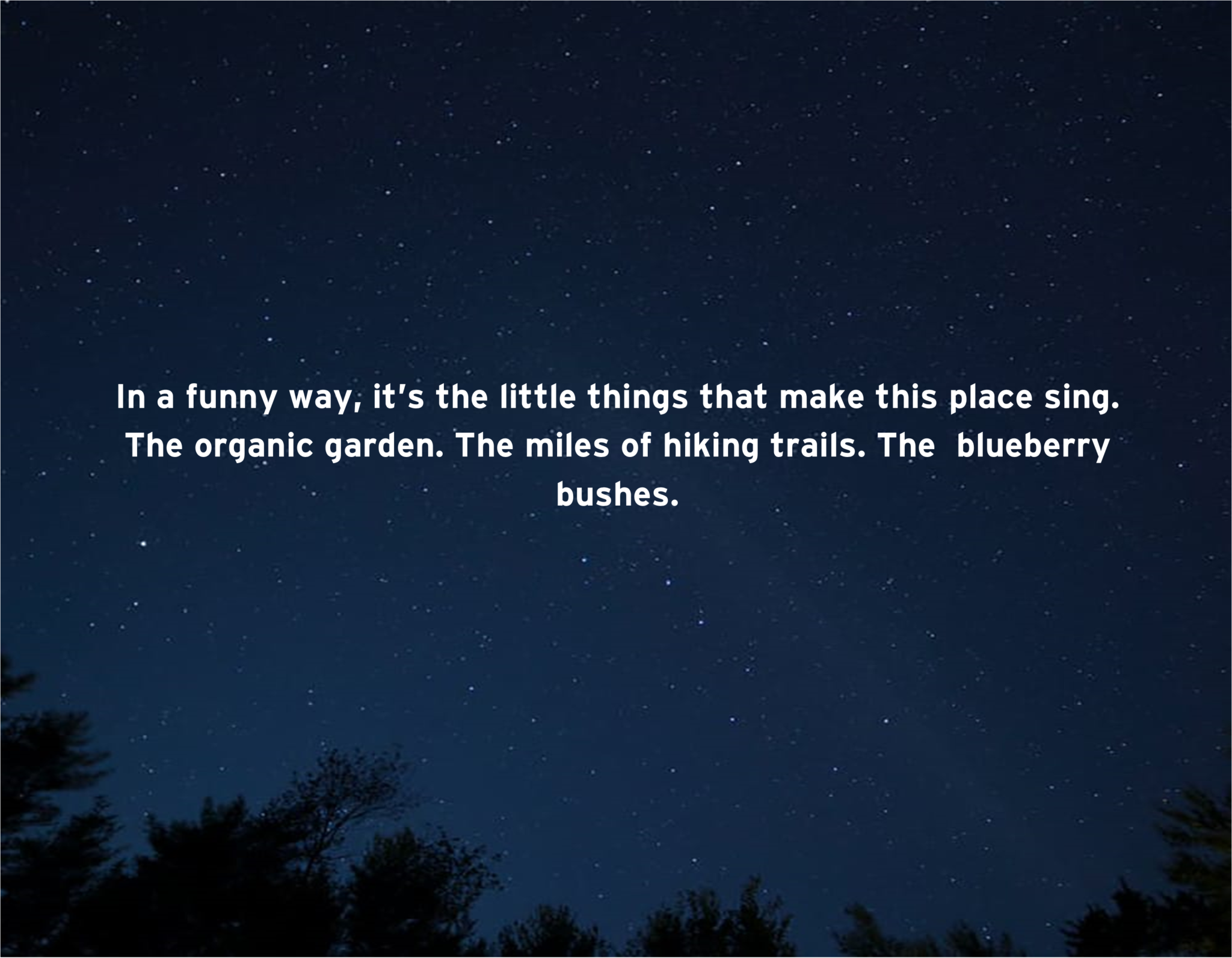 Its the little things