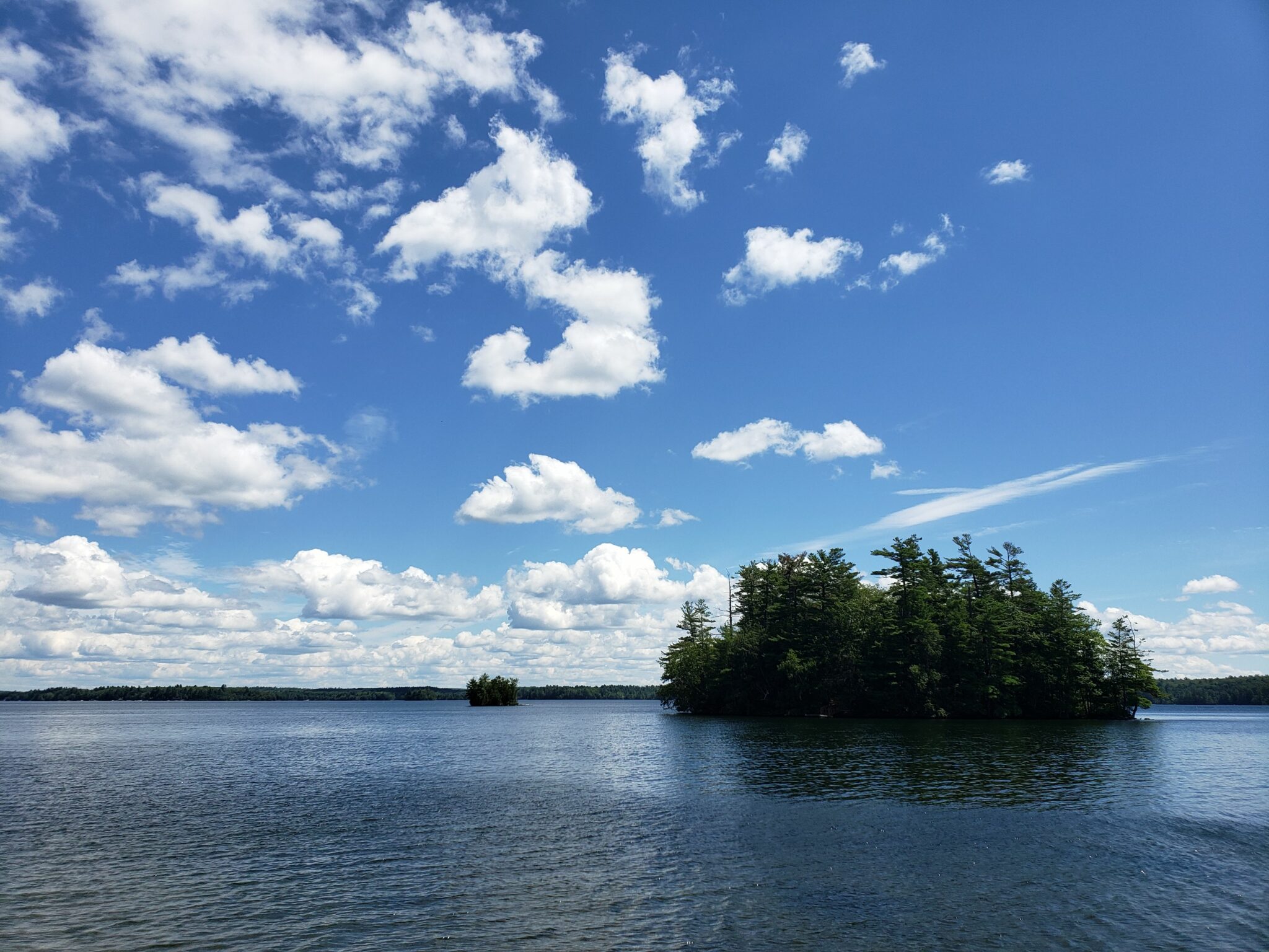 Spirit Island and Spider Island daytime sun