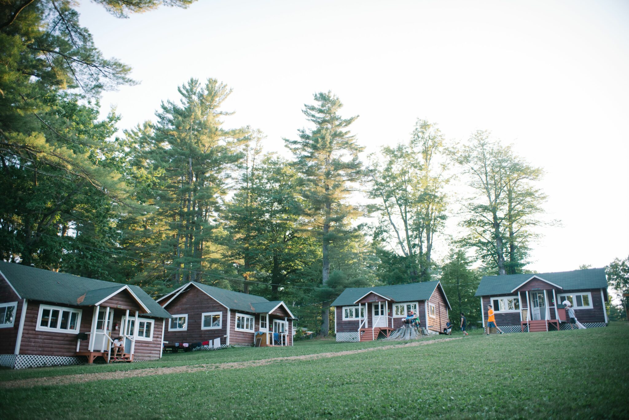 cabins establishing shot